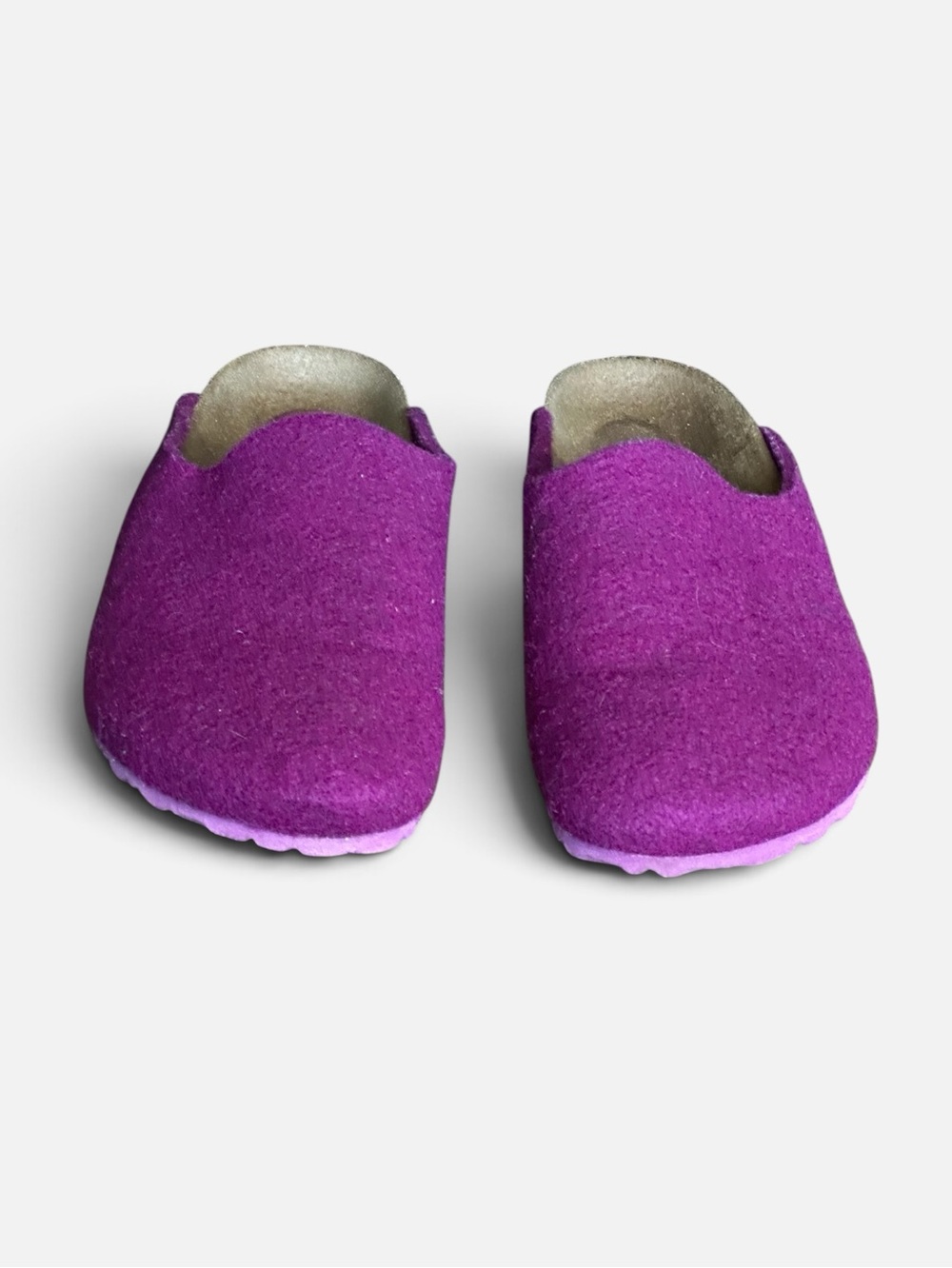 Birkenstock Amsterdam Wool Felt Women’s Size 6 EU 37 Clog Purple Plum Narrow